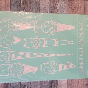 Family of Gnomes ~ Reuseable silk screen stencil 12 x 18